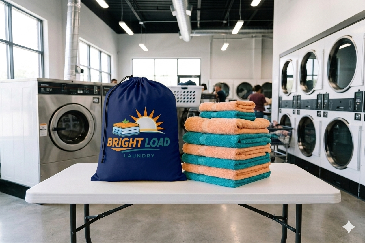 BLL Navy Bag In Laundromat