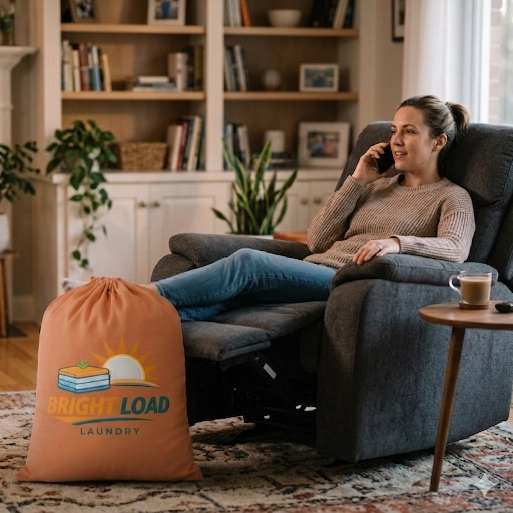 BLL Orange Laundry Bag In Home